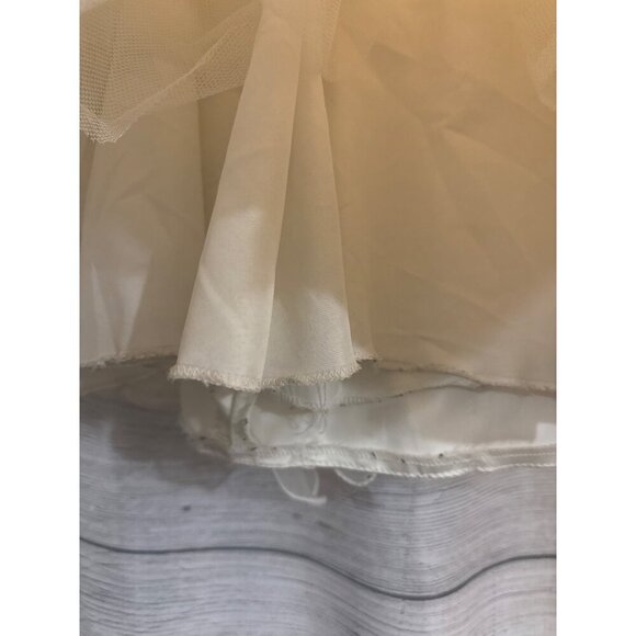 Girls Ruffled Sleeveless Dress With Organza Layers & Satin Bodice Flower Girl - Picture 3 of 4